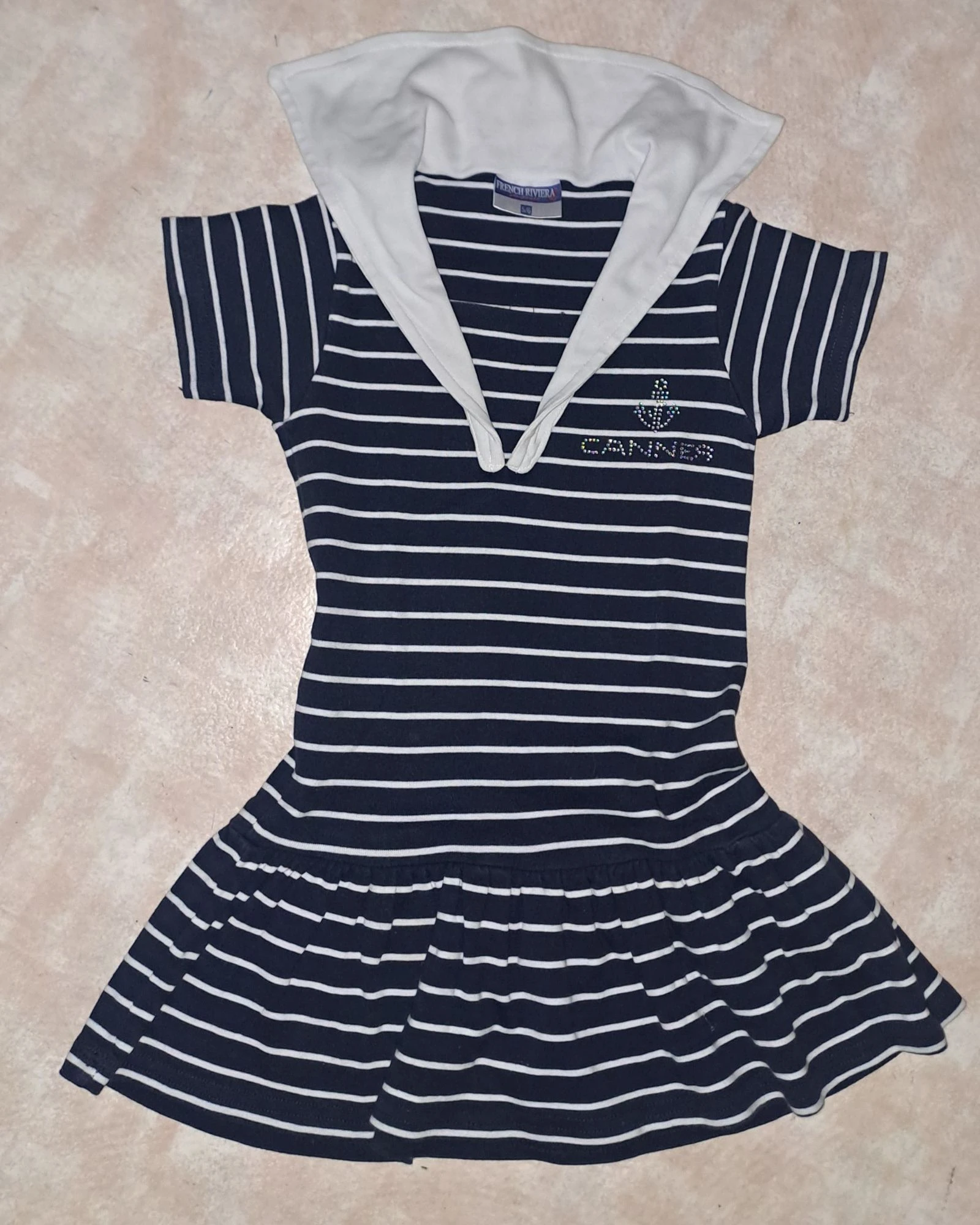 Robe marinière avec col Cannes